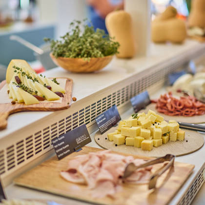 Paralos Kosta Alimia Breakfast cold cuts and cheeses