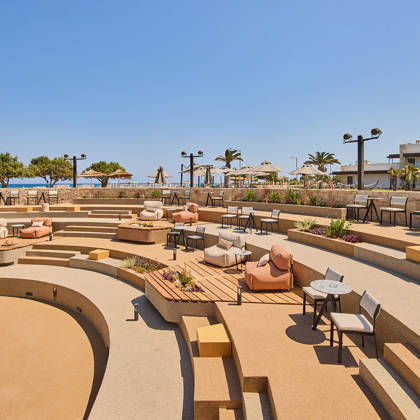 Paralos Kosta Alimia Pool Bar Theatro sitting area