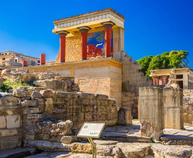 The ruins of Knossos